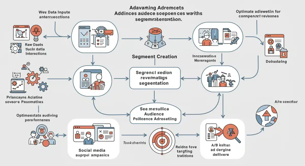 Flowchart depicting advanced audience segmentation process