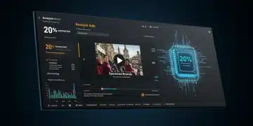 Amazon Sponsored Brands Video dashboard showing 20% conversion increase and financial impact in 2025