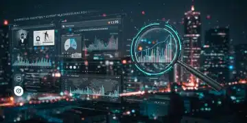 Competitive content analysis dashboard showing SEO metrics and competitor insights