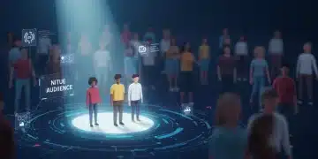 Spotlight on niche audience, representing targeted branding success