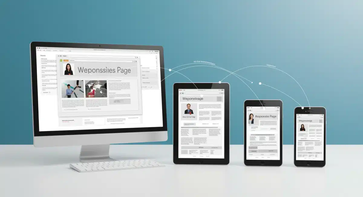 Responsive web design across multiple devices for mobile optimization