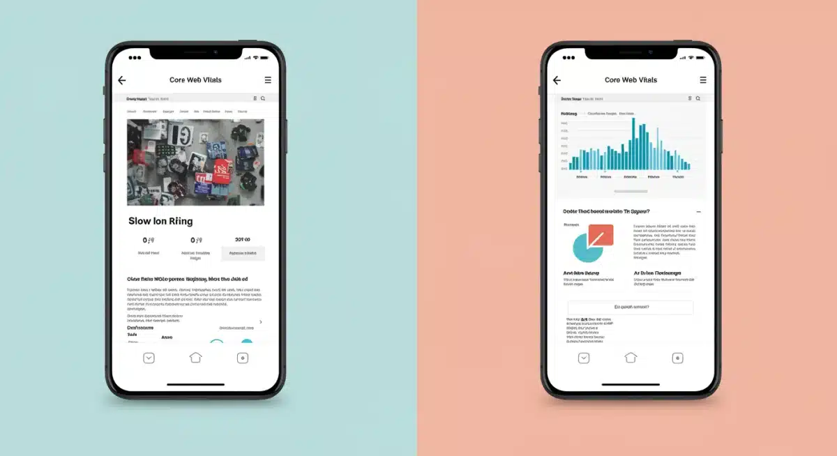 Comparison of slow versus fast loading web pages on mobile devices