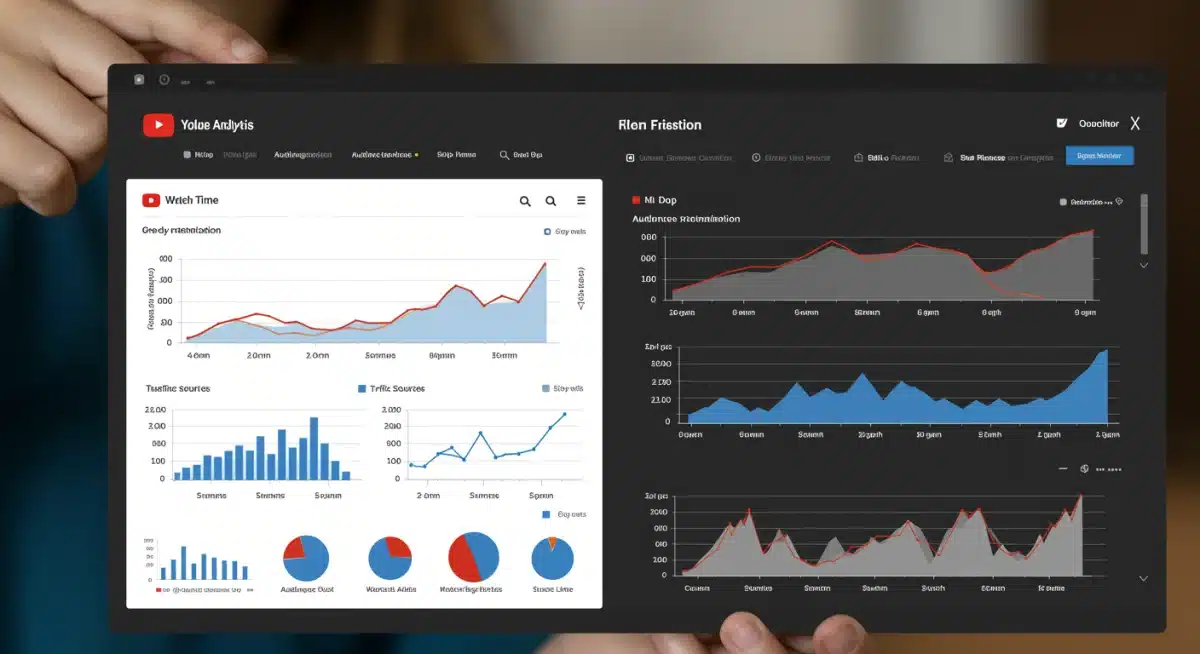 YouTube analytics dashboard showing video performance metrics